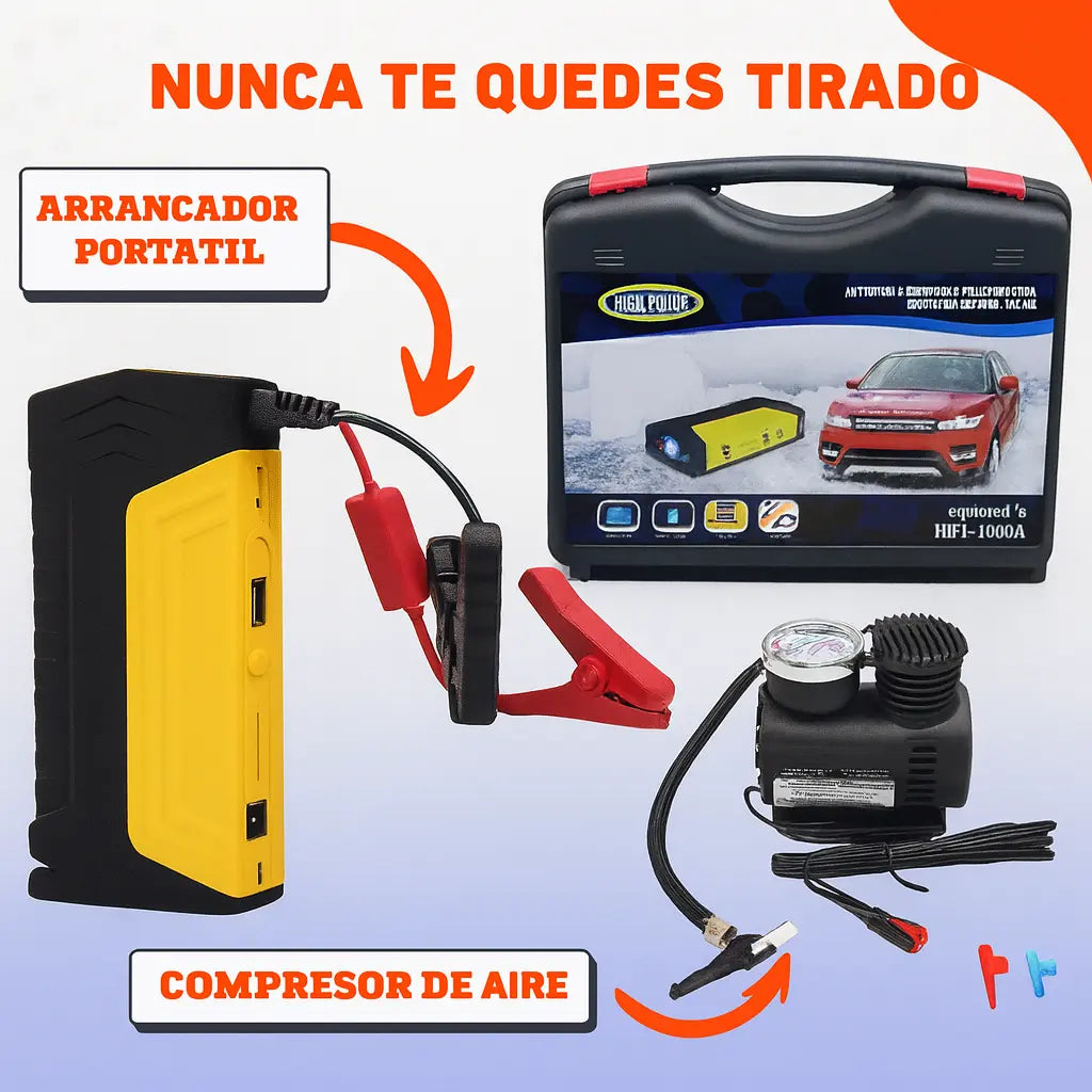 Nbeno start | El arrancador portátil con compresor de aire