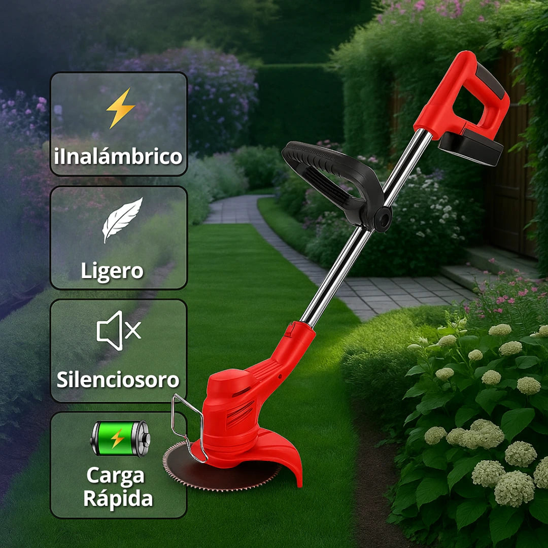 Desbrozadora plegable sin cable (2 baterías + cargador)